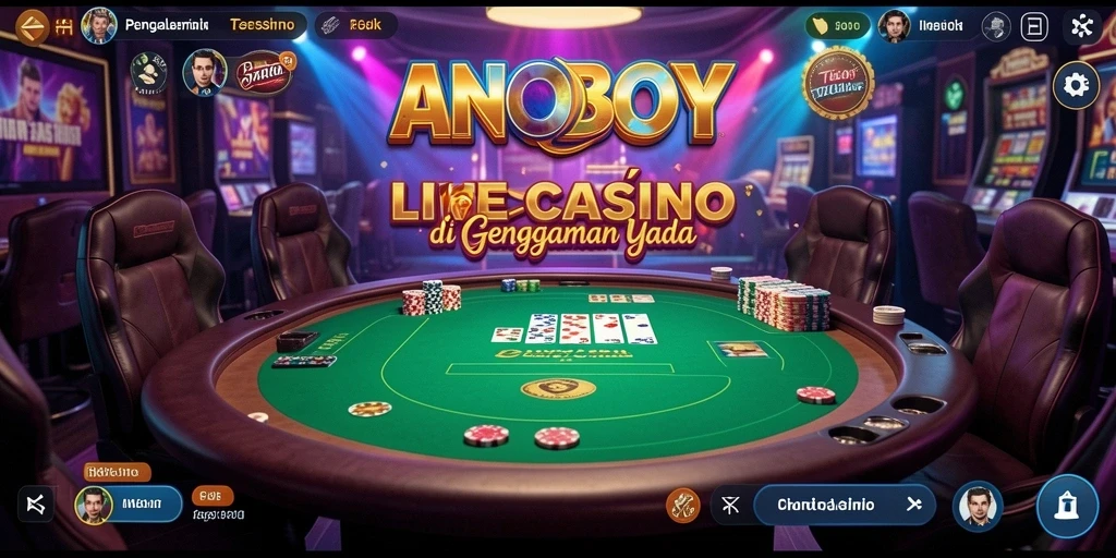 Gameplay Live Casino ANOBOY yang menarik dan interaktif.