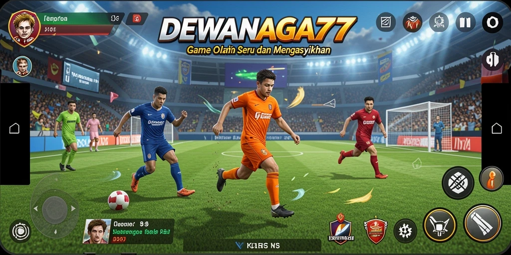 Gameplay mendebarkan dari DEWANAGA77 dengan aksi olahraga yang intens.