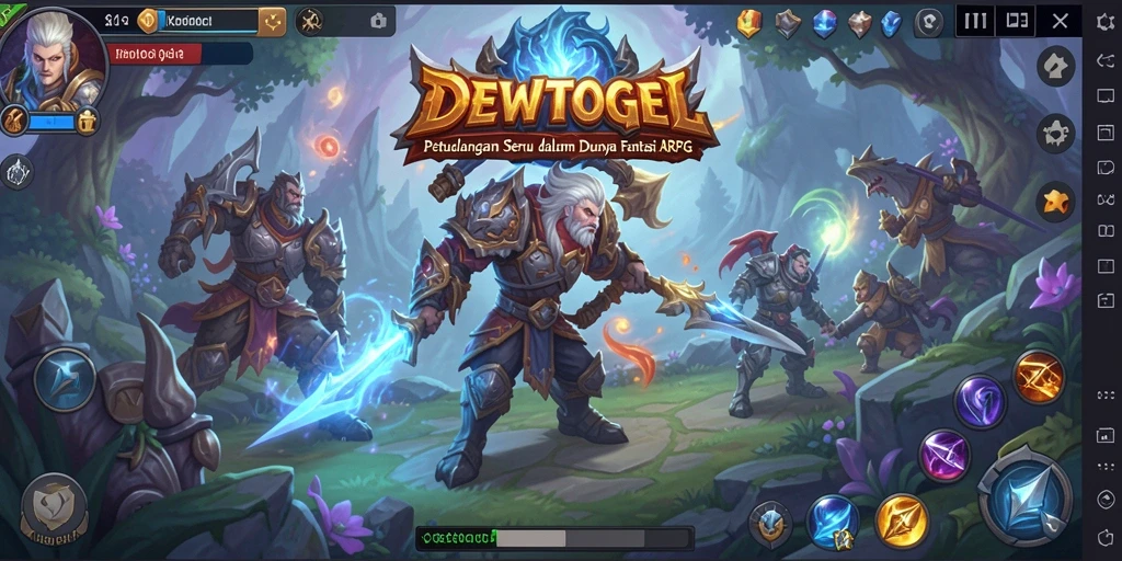 Tampilan gameplay DEWITOGEL yang mendebarkan dan penuh aksi ARPG.