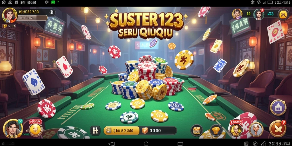 Tampilan menarik dari gameplay QiuQiu di SUSTER123.