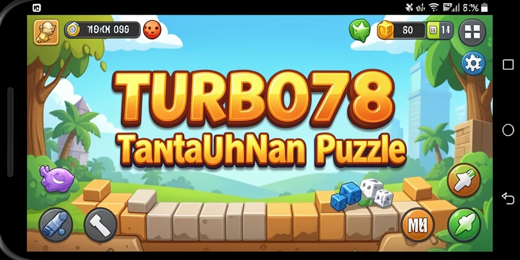 Screenshot dari gameplay TURBO78 menunjukkan tantangan Puzzle yang seru.